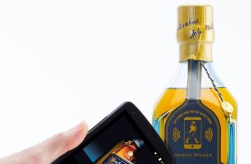 Connected Smart Bottles Diageo Uses NFC Technology for Johnnie Walker Blue Whiskey