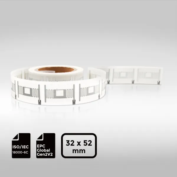 UHF RFID wet inlay Impinj Monza 4E 5232mm ISO18000-6C