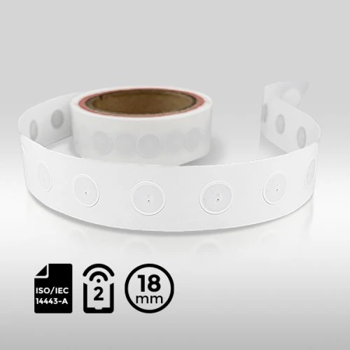 NFC Label 18mm NXP NTAG 213 ISO14443A NFC Type 2