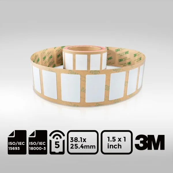 NFC Label 1.5 by 1 inch NXP ICODE SLIX ISO15693 NFC Type 5