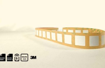Empowering high-frequency data communication and precision asset tracking efficiency with professional 1818mm compact NFC labels.