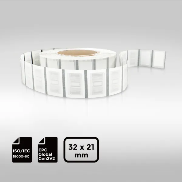UHF RFID Label 3221mm Impinj Monza R6-P