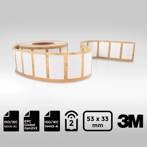 UHF NFC Dual Frequency RFID Label EM4423 5333mm