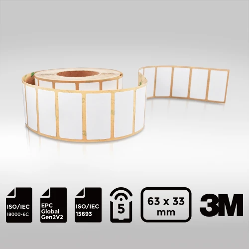 UHF NFC Dual Frequency RFID Label EM4425 (EM echo-V) 6333mm