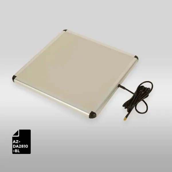 Large-area HF On-Metal RFID Antenna AZ-DA2810-BL with precision induction control.