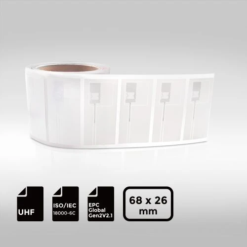 UHF RFID Jewelry Label NXP UCODE 9 6826mm ISO18000-6C