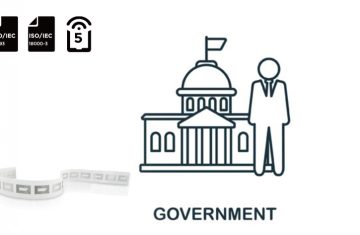 Legal regulations for RFID labels A government building illustration and roll RFID labels illustrating legal regulations for the use of RFID labels