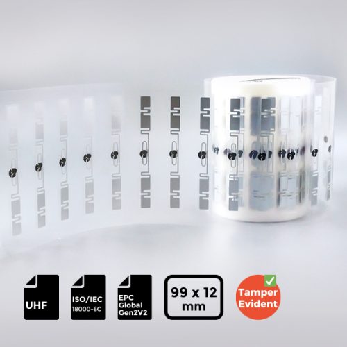 Tamper-Proof UHF RFID Headlight Label 9912mm ISO18000-6C