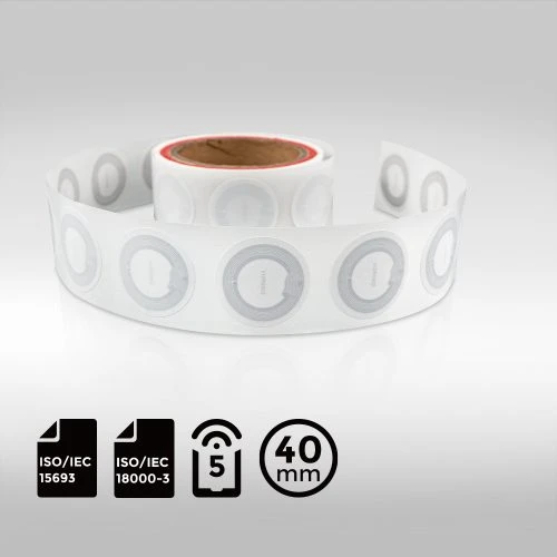 CD Type RFID Label 40mm NXP ICODE SLIX ISO15693 NFC type 5