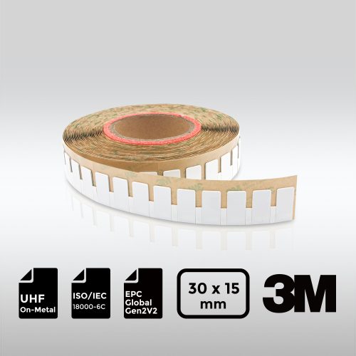 UHF On-Metal RFID Label NXP UCODE 8 3015mm ISO18000-6C