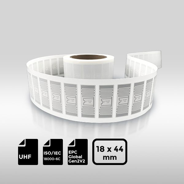 ARC-certified 4418mm UHF RFID Label with Impinj M730 chip for Walmart and Dillard’s retail operations.