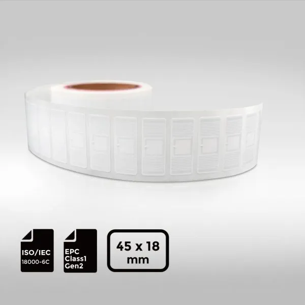 4518mm UHF-RFID-Label featuring Alien Higgs 10 chip for high-volume retail and logistics.