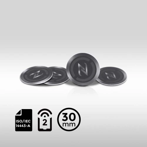 On-Metal Mobile NFC Label NXP NTAG 213 30mm