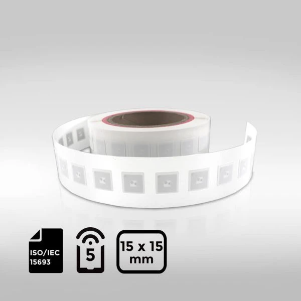 Compact NFC label with NXP ICODE3 chip for smart tracking
