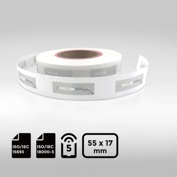 Reliable NFC wet inlay with NXP ICODE SLIX chip for smart tracking