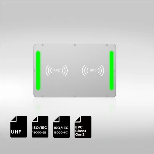 UHF RFID Ceiling-Mount Reader with Light and Sound Alarm