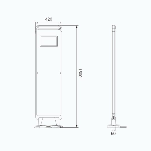 Vertical structure design for space efficient installation