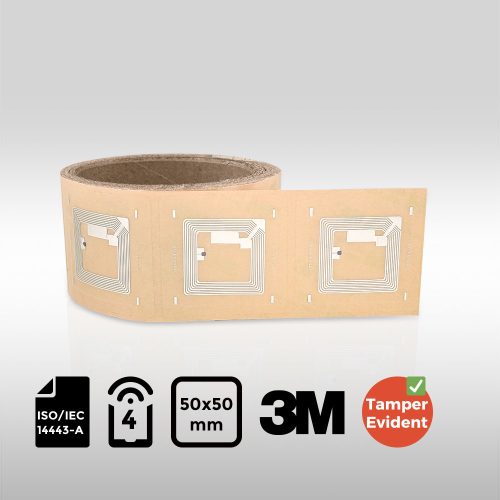 Double-Layer Tear-Resistant Windshield NFC Label NXP MIFARE DESFire EV3 2K 5050mm