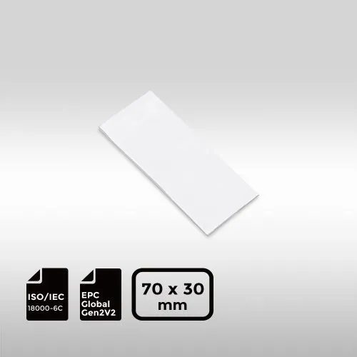 Flexible On-Metal UHF RFID Label NXP UCODE DNA 70 30 mm