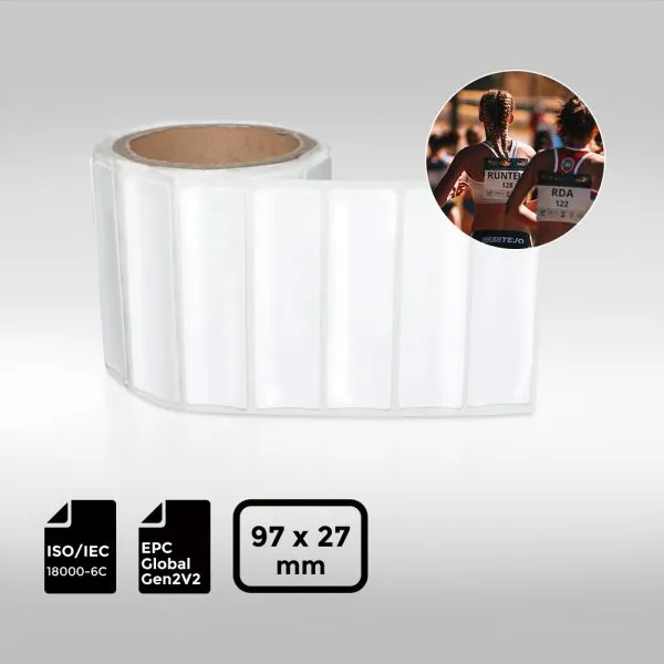 High performance RFID Marathon Race Label for accurate timing and participant tracking