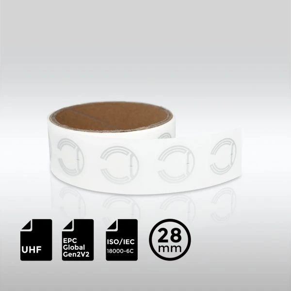 Monza R6 Impinj® Monza® R6-P UHF RFID Wet Inlay | ⌀28mm - RFID Label