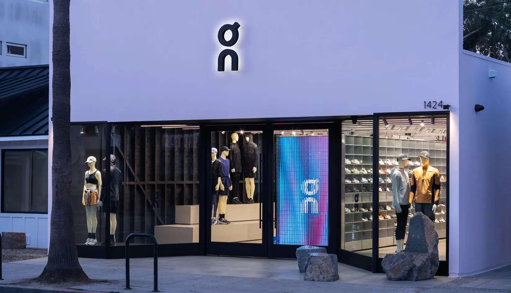 RFID Footwear Supply Chain How On Running Uses RFID to Improve Global Product Visibility On Running retail store showing footwear products connected with RFID footwear supply chain management