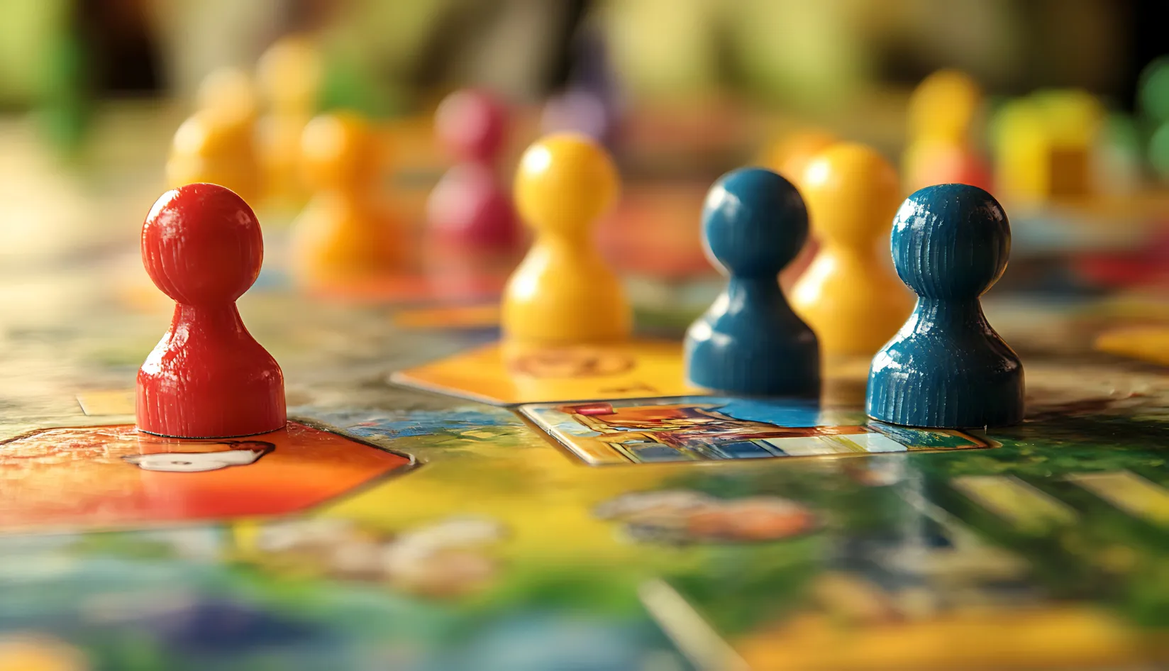 RFID Gaming Chips Creating Smarter and More Interactive Gaming Experiences Colorful board game pieces for interactive tabletop gaming experiences
